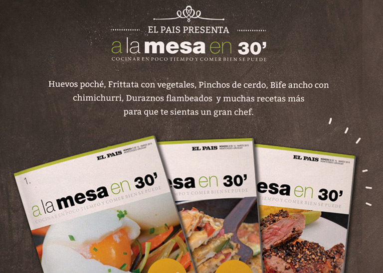 Gráfica de colección A la mesa en 30'